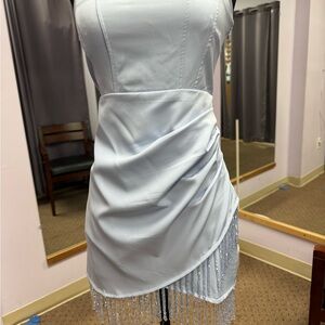 Baby blue short dress new